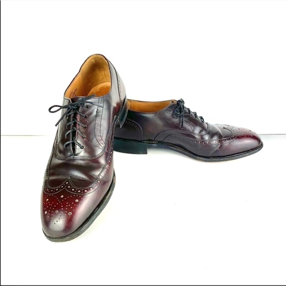 Johnston & Murphy Leather Profiles Wingtip lace up Dress Shoes - Picture 4 of 13